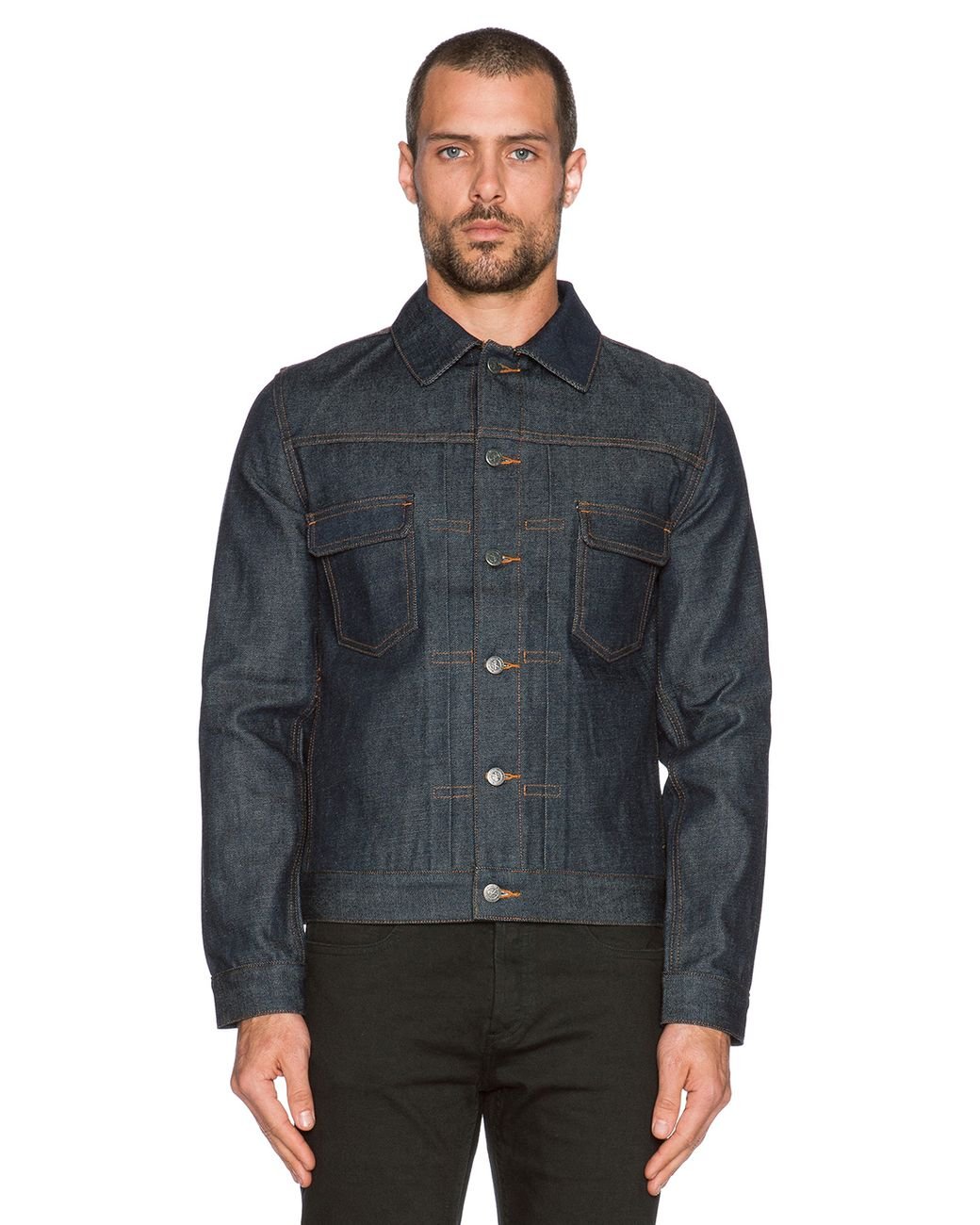 A.P.C. Veste Jean Work Denim Jacket in Blue for Men | Lyst