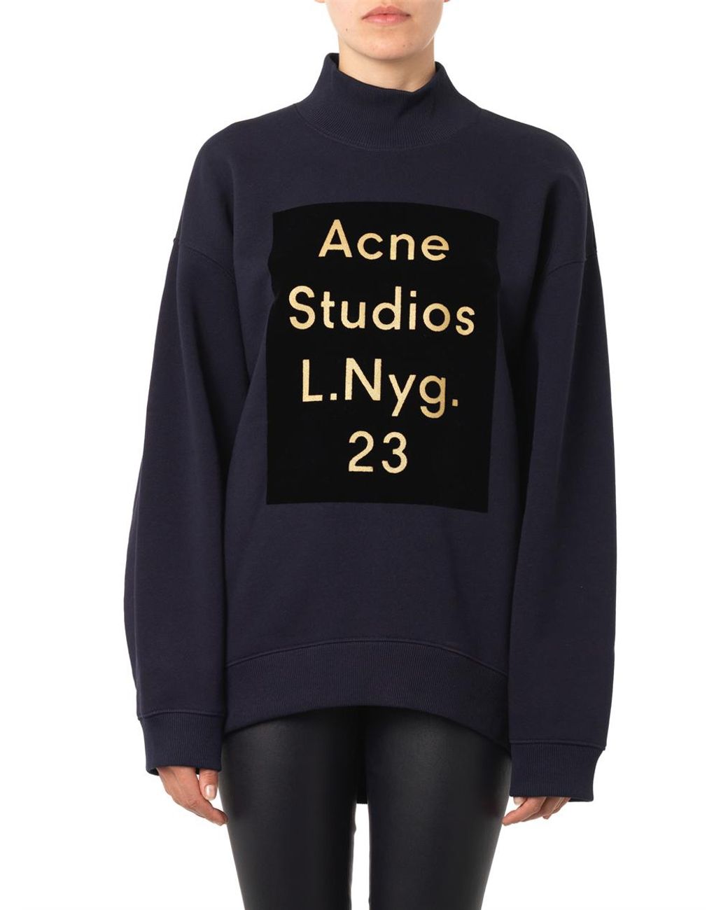 Acne Studios 'Beta Flock' Sweatshirt in Blue | Lyst