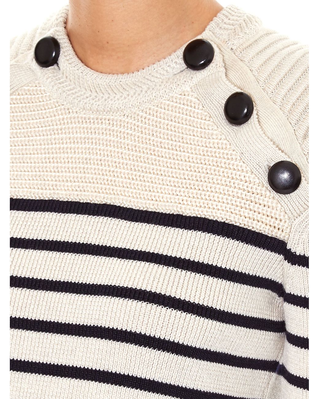 Hatfield Wool-blend Knit Sweater in White | Lyst