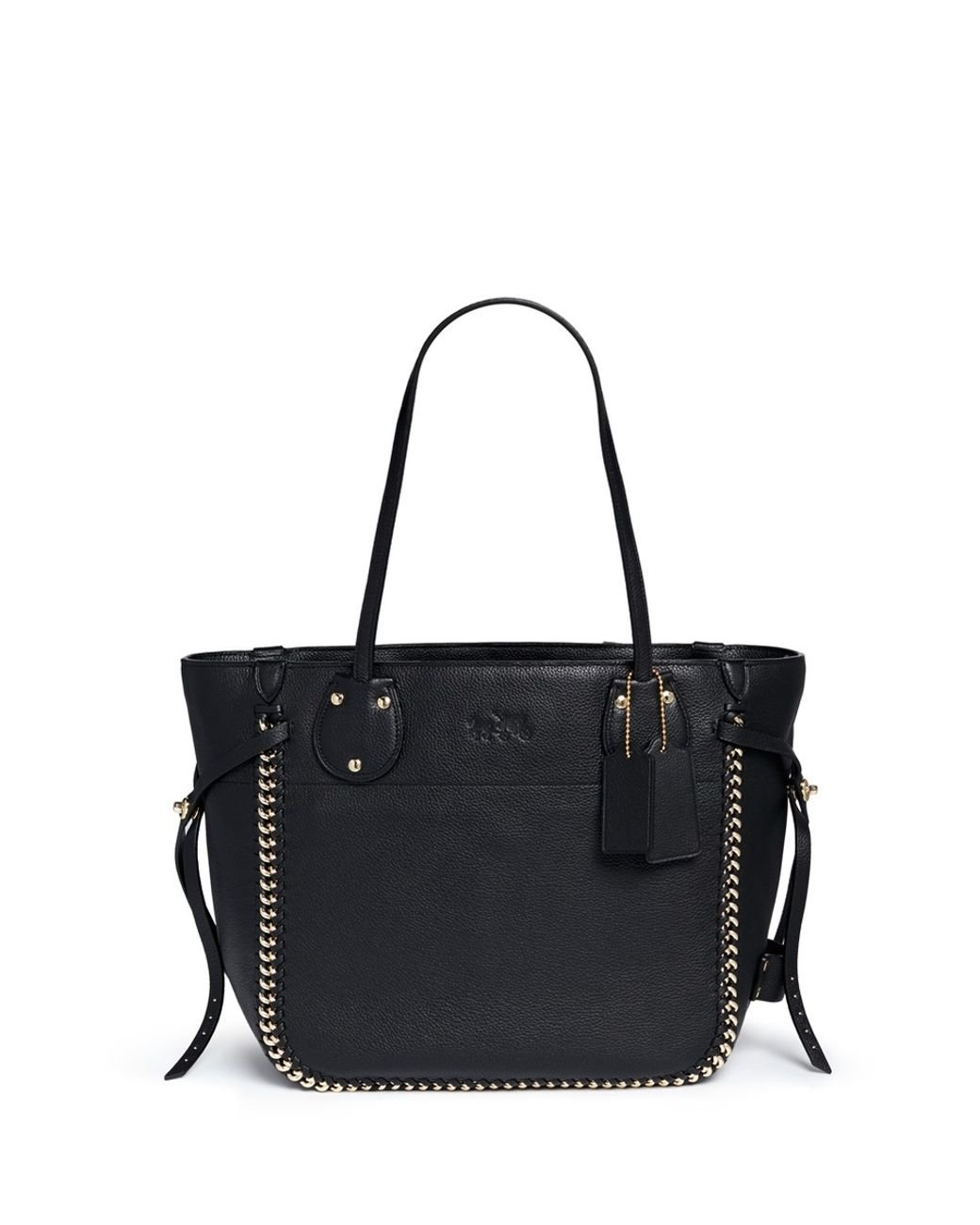 COACH X Blitz tatum Whiplash Leather Tote in Black Lyst