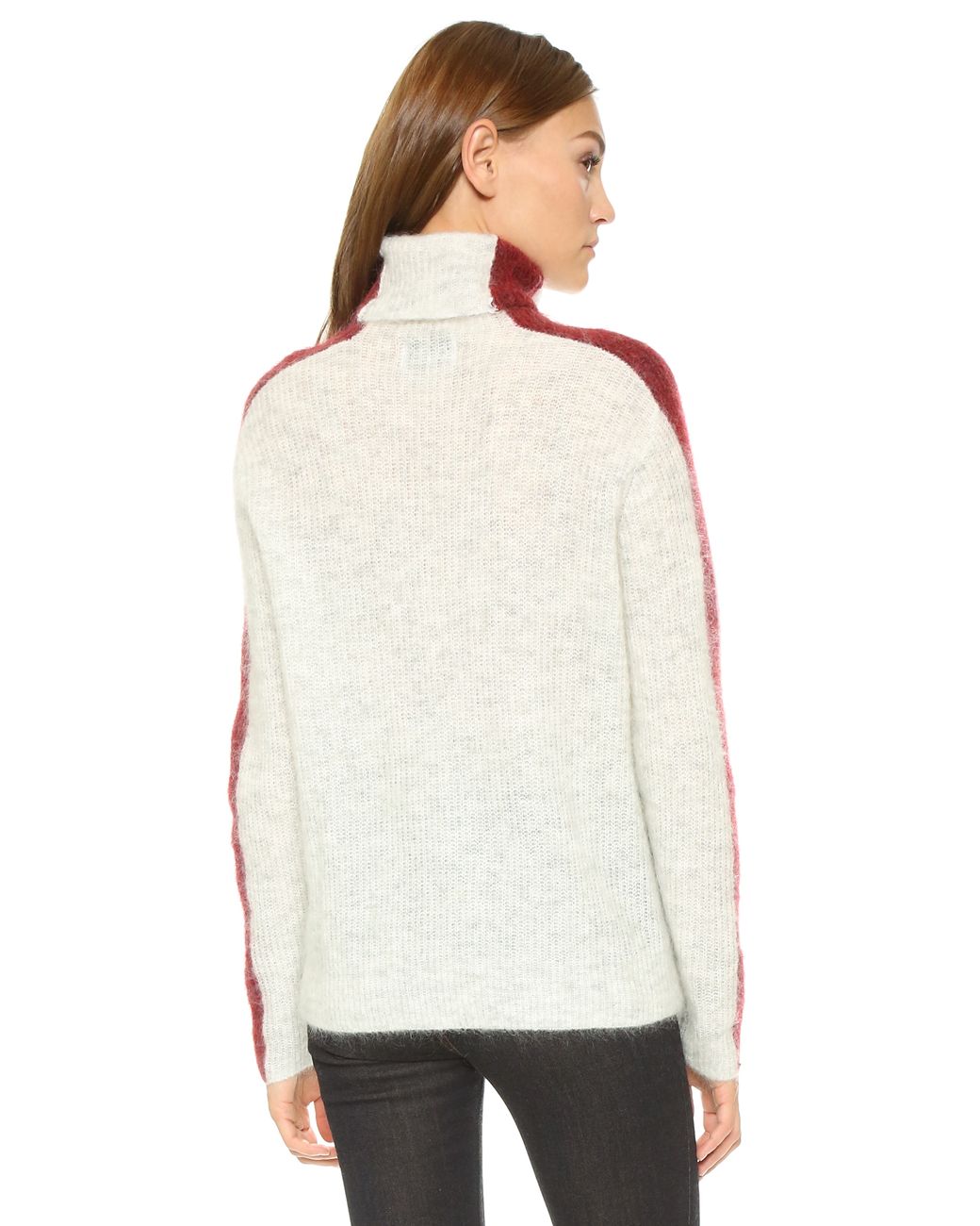 Ganni Evangelista Turtleneck Sweater in White | Lyst