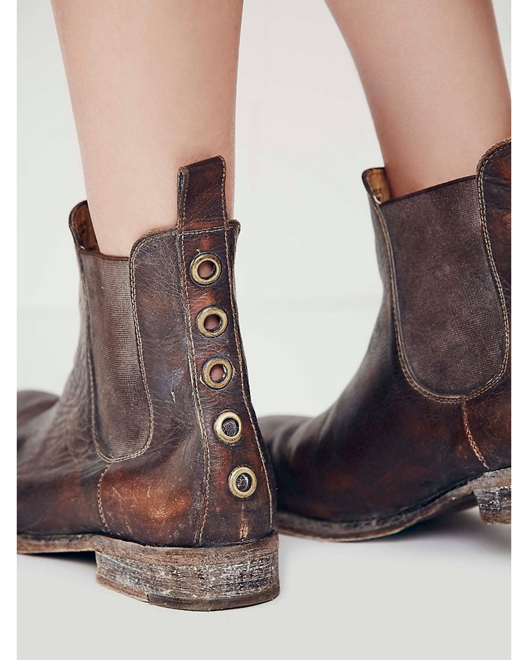 Free People Mountain Peaks Chelsea Boot in Brown | Lyst