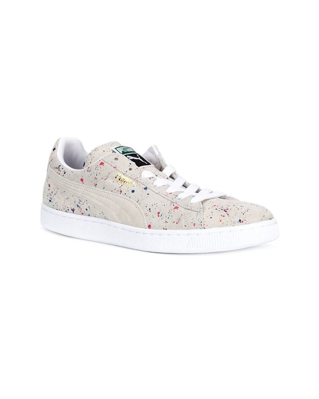 PUMA Paint Splatter Sneakers in Natural for Men Lyst