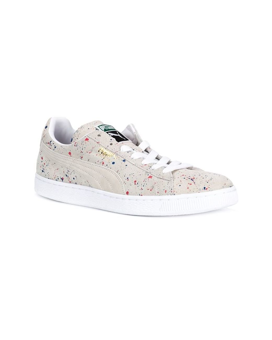 PUMA Paint Splatter Sneakers in Natural for Men | Lyst