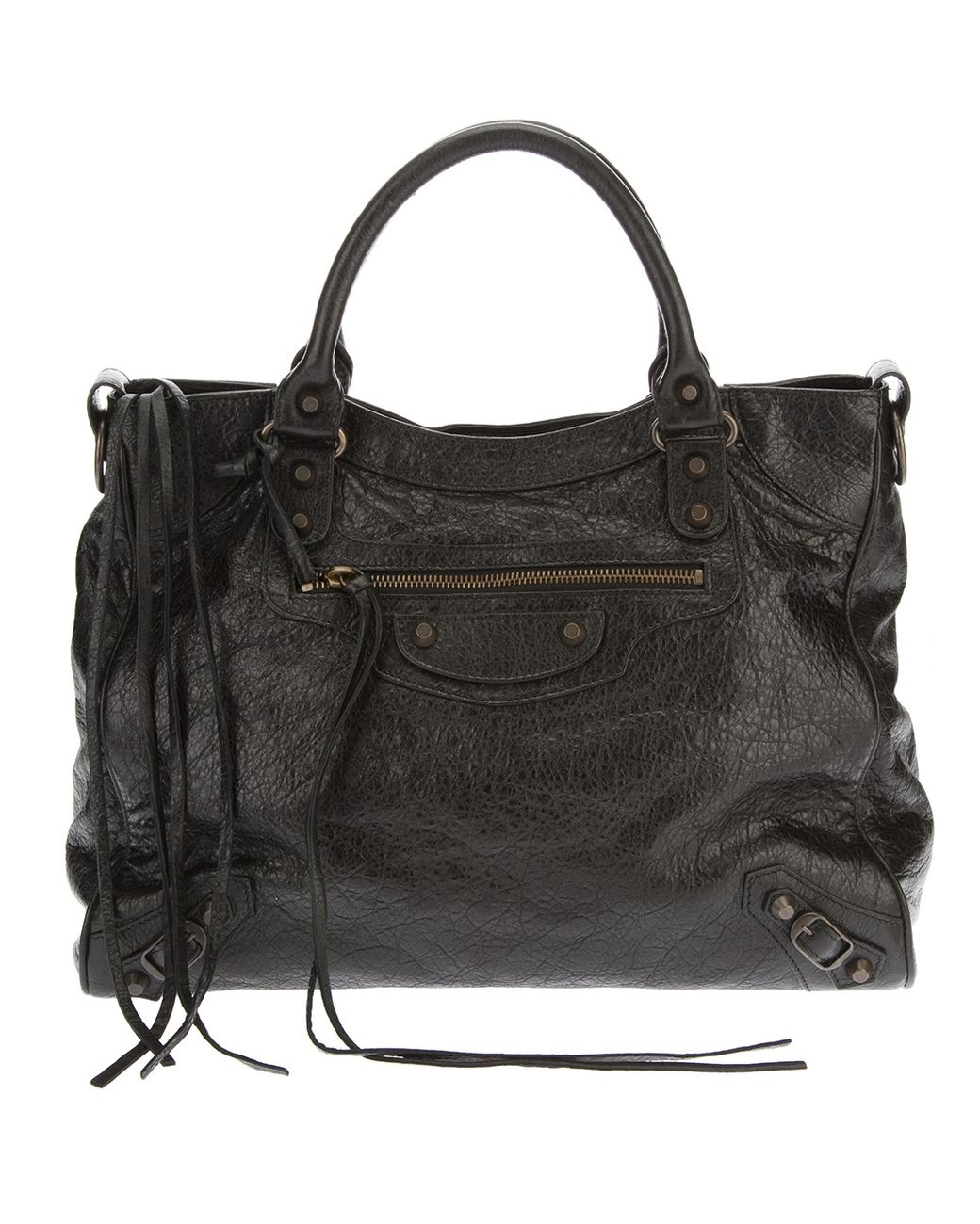Balenciaga Leather Large 'city' Tote in Black | Lyst