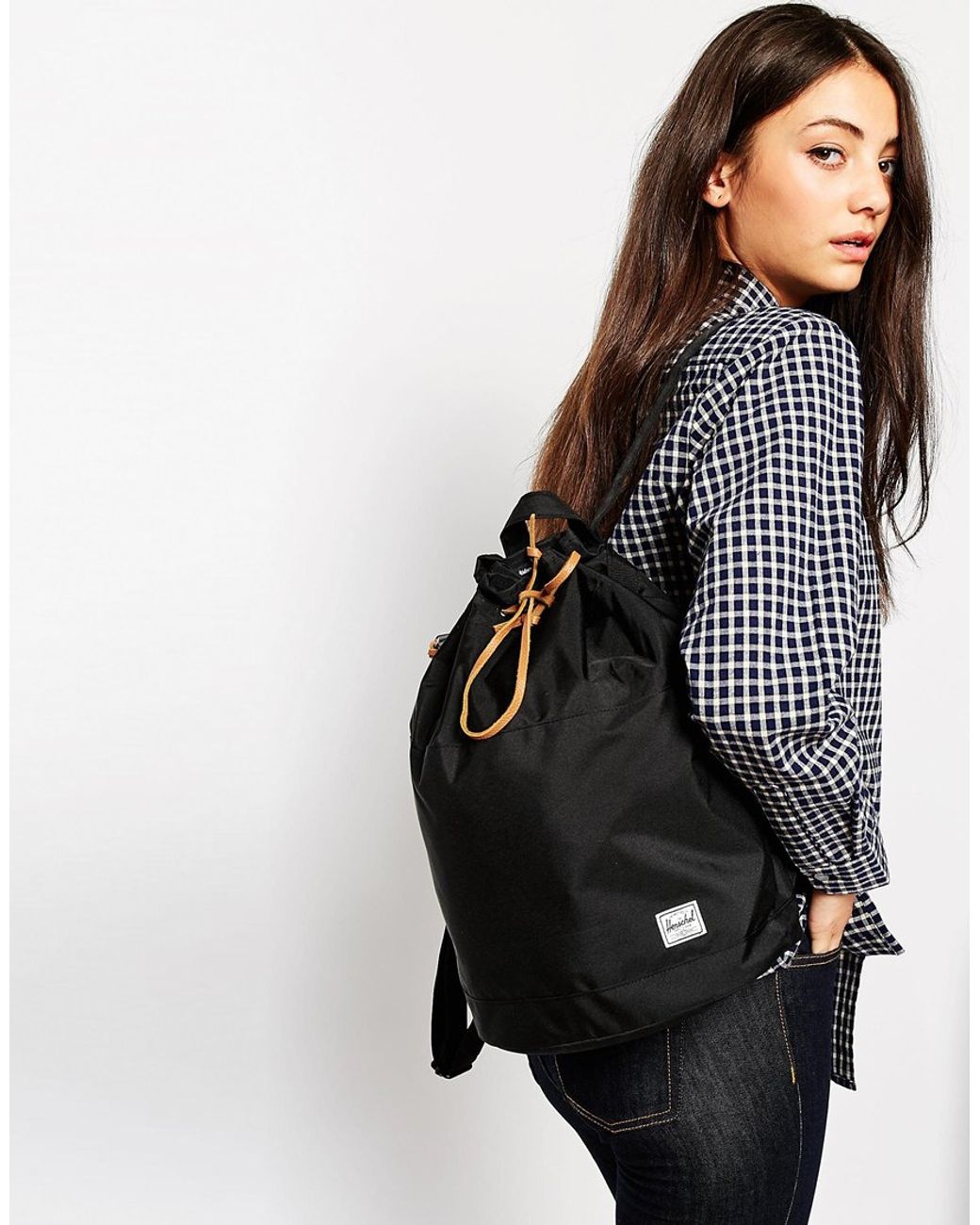 Herschel Supply Co. Hanson Drawstring Backpack In Black | Lyst