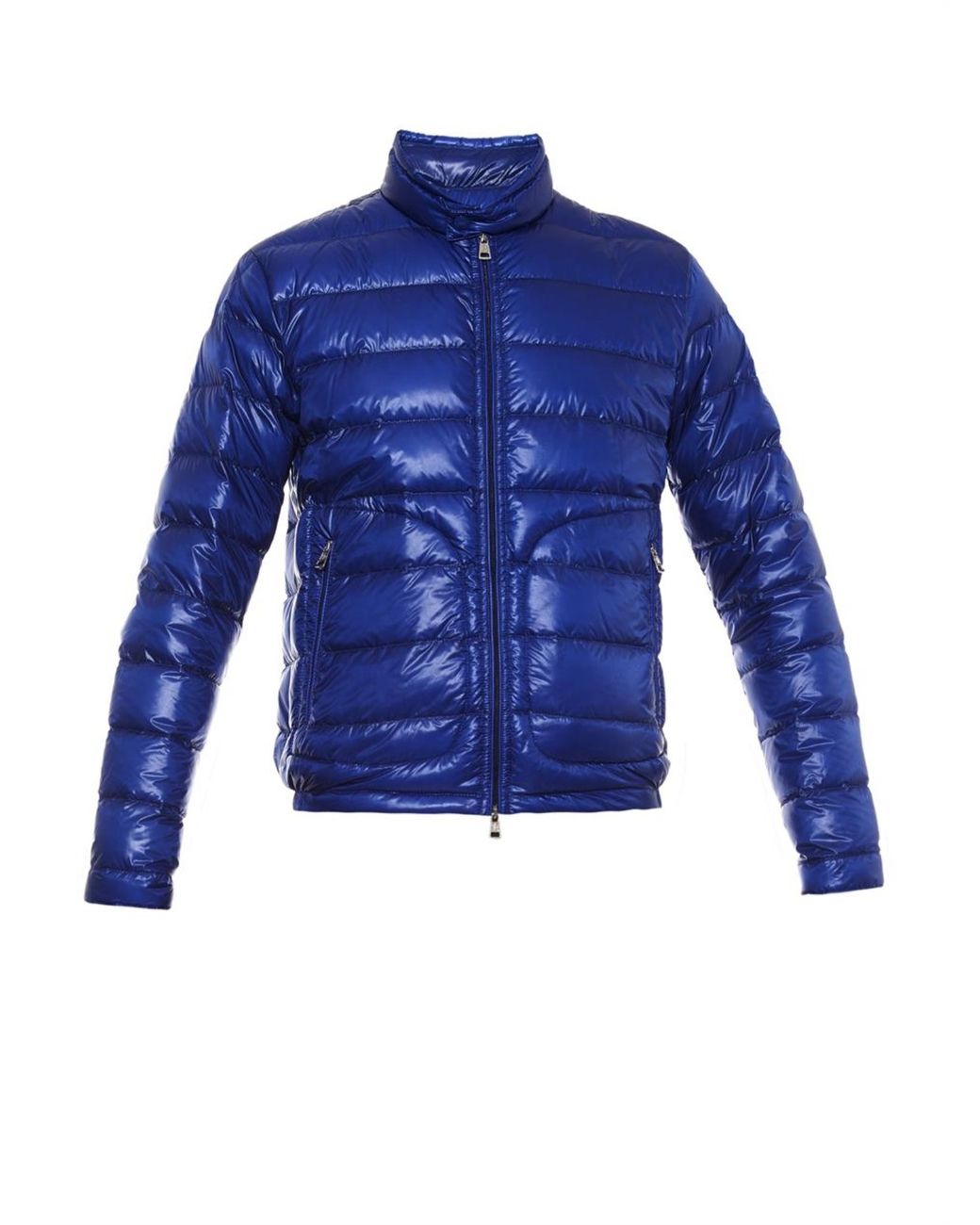 Moncler Acorus Giubbotto Quilted Down Jacket in Blue for Men | Lyst