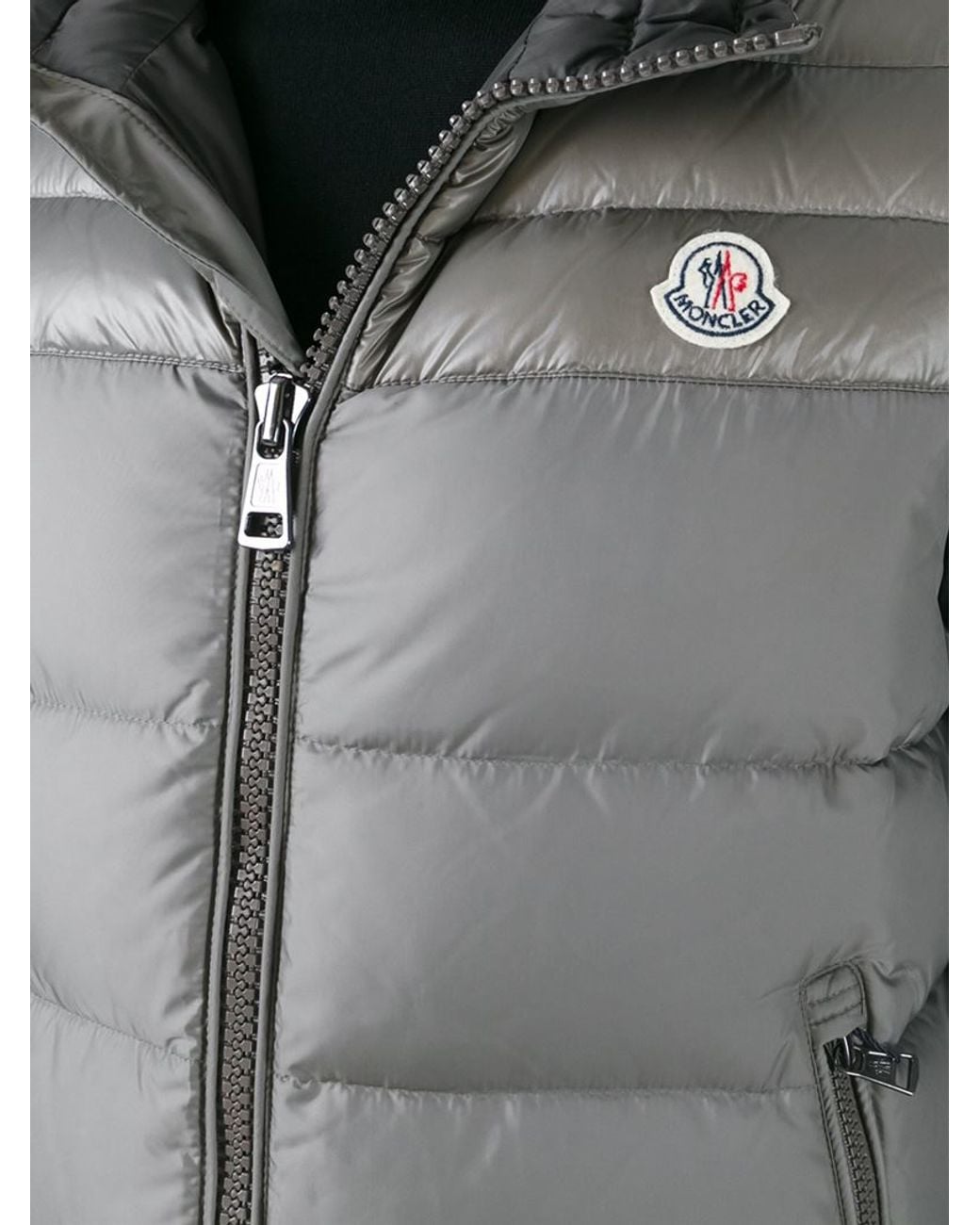 Moncler 'dupres' Padded Gilet in Grey