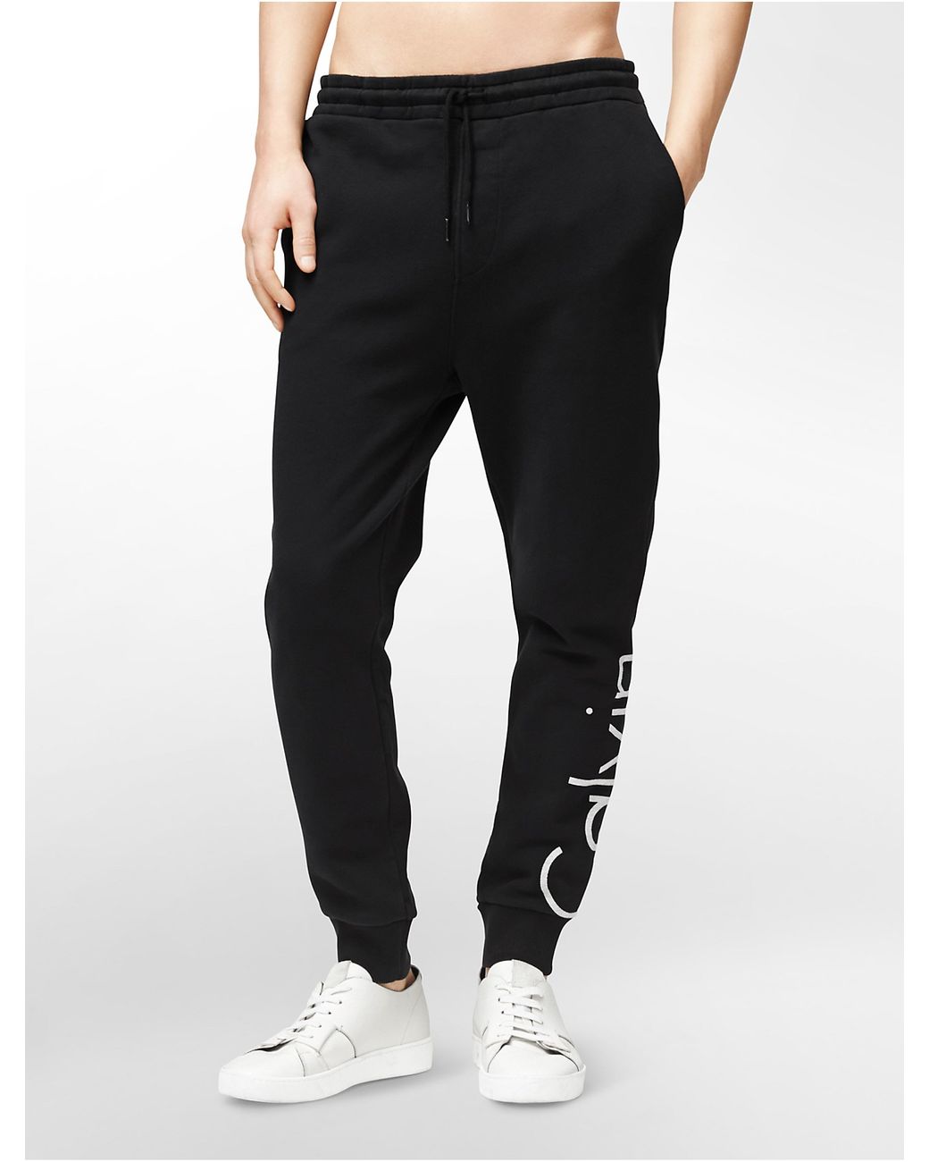 black calvin klein sweatpants