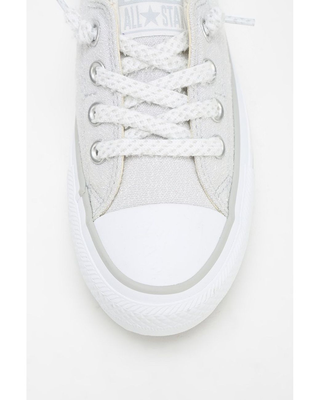 Converse Shoreline Linen Womens Lowtop Sneaker in Gray | Lyst