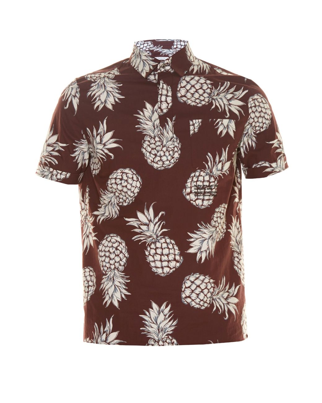 Pineapple print clearance shirt mens