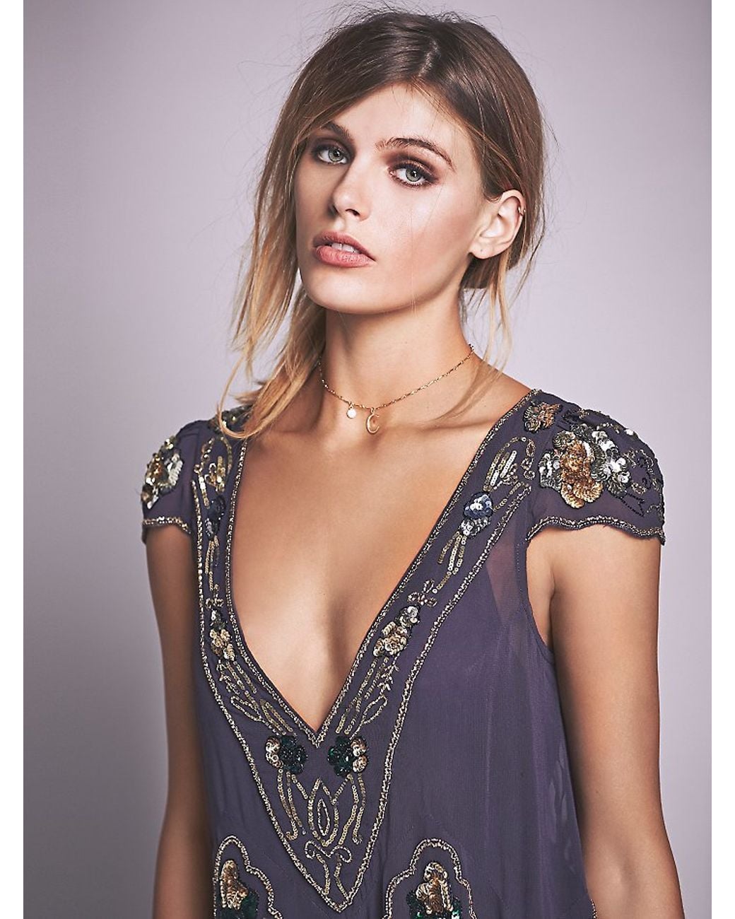 Free People Magic Garden Party Dress in Blue | Lyst