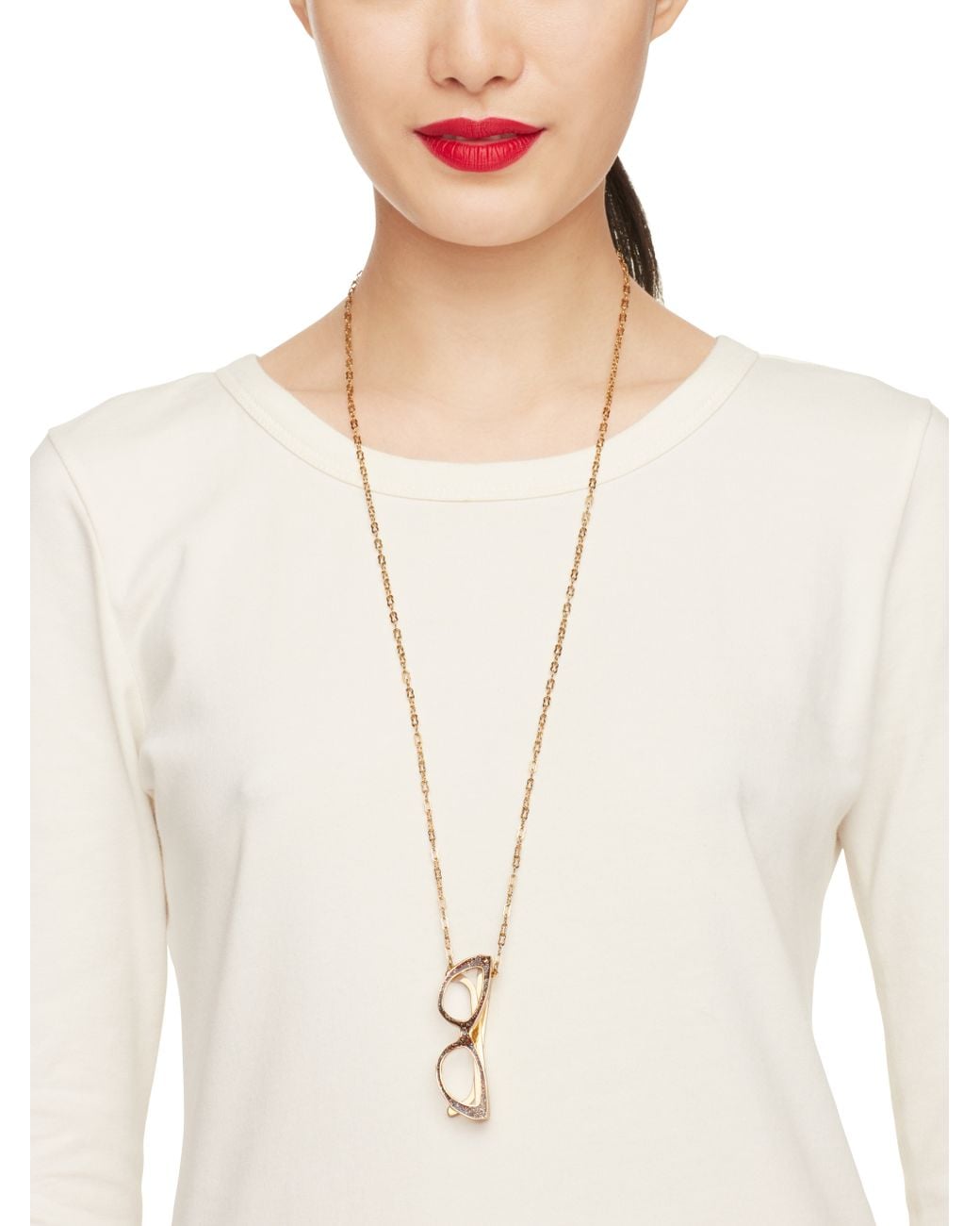 Kate Spade Lookout Glasses Pendant in 