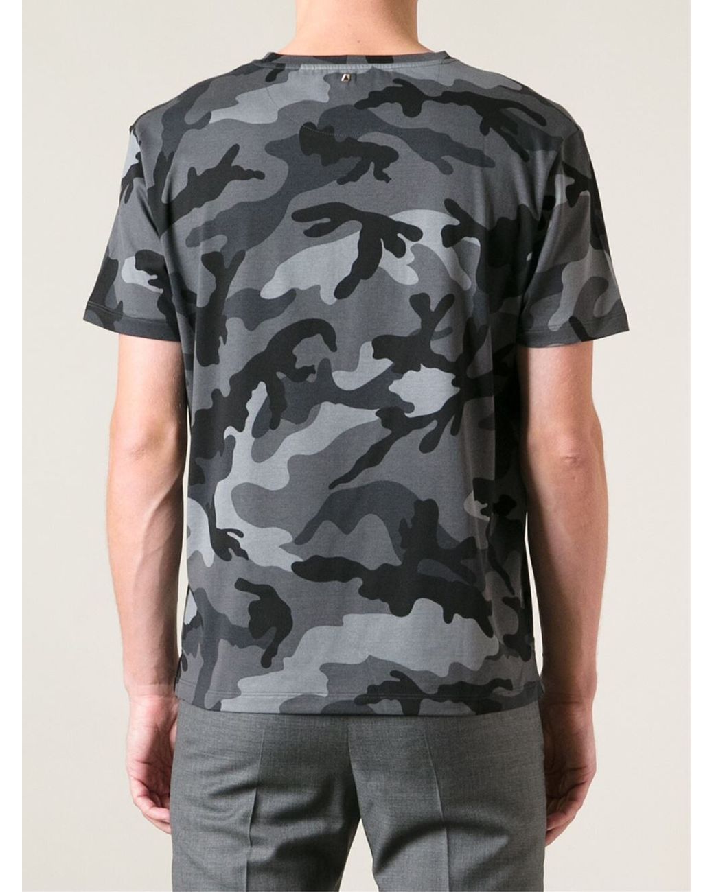 Valentino Camouflage Print Tshirt in 