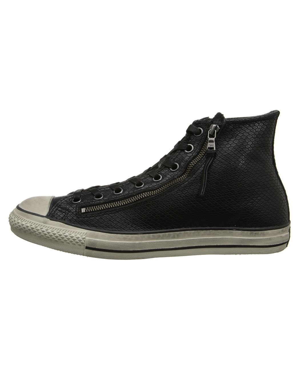 Converse Chuck Taylor All Star Leather Double Zip Black Snake | Lyst
