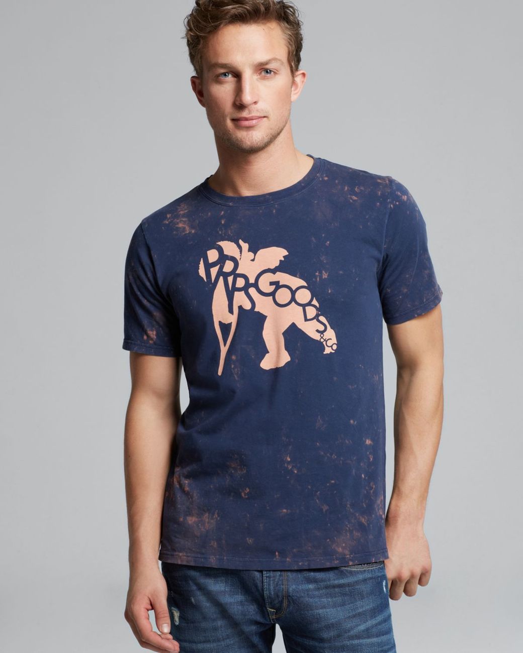 PRPS Angel On Crutches Tee in Blue for Men | Lyst