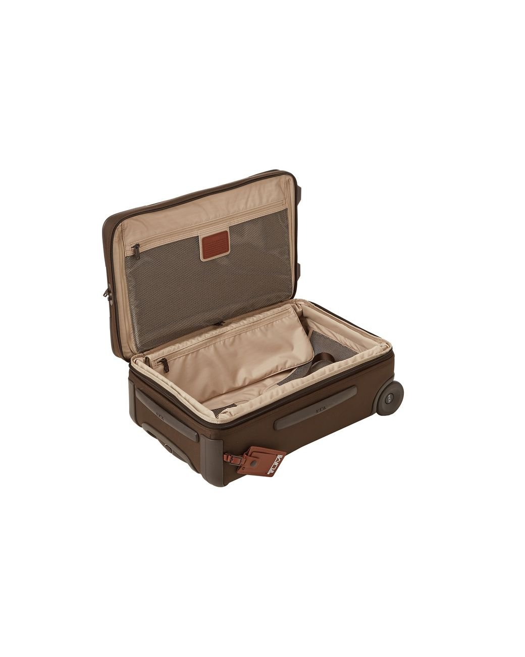 Brown tumi cheap luggage