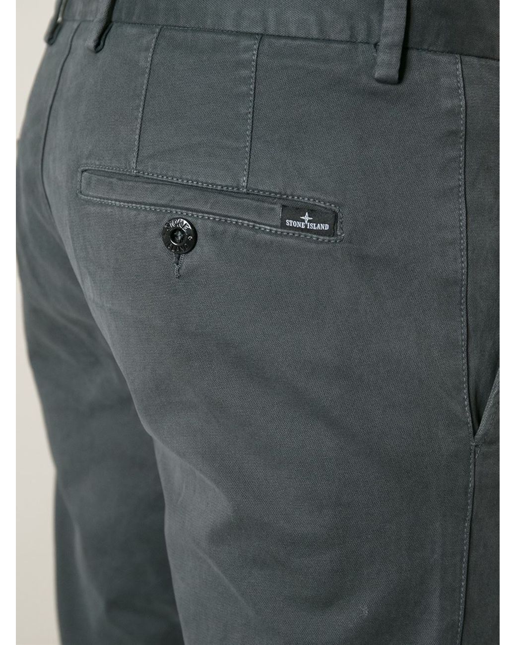Stone Island Chino Trousers in Gray for Men | Lyst