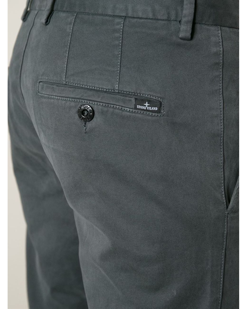 Stone Island Chino Trousers in Grey (Gray) for Men | Lyst