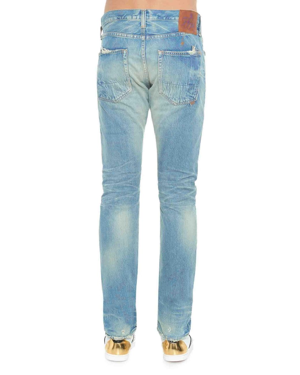 PRPS Denim Fury-fit Ripped Light-wash 