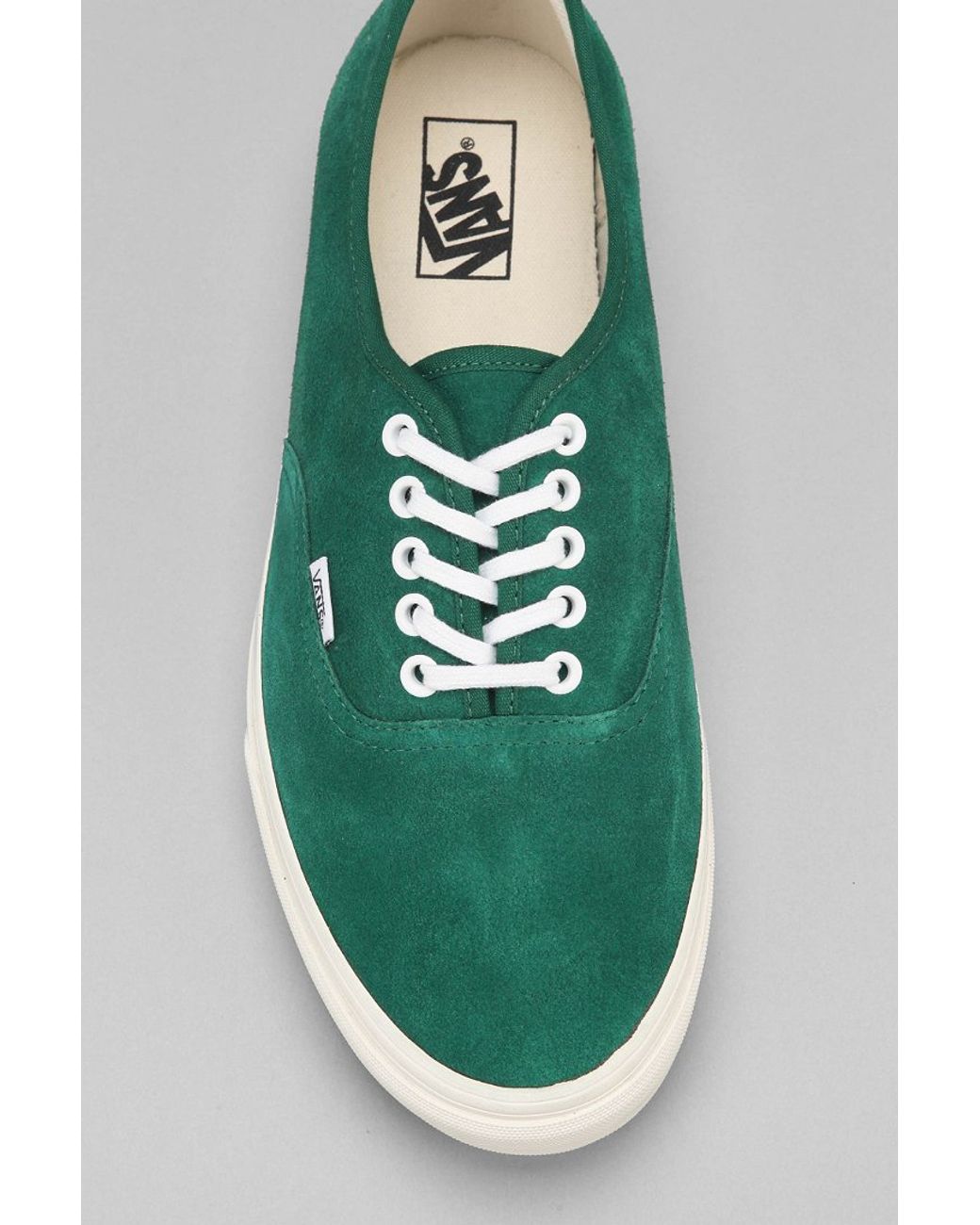 Vans Authentic Suede Men'S Sneaker in Green for Men | Lyst