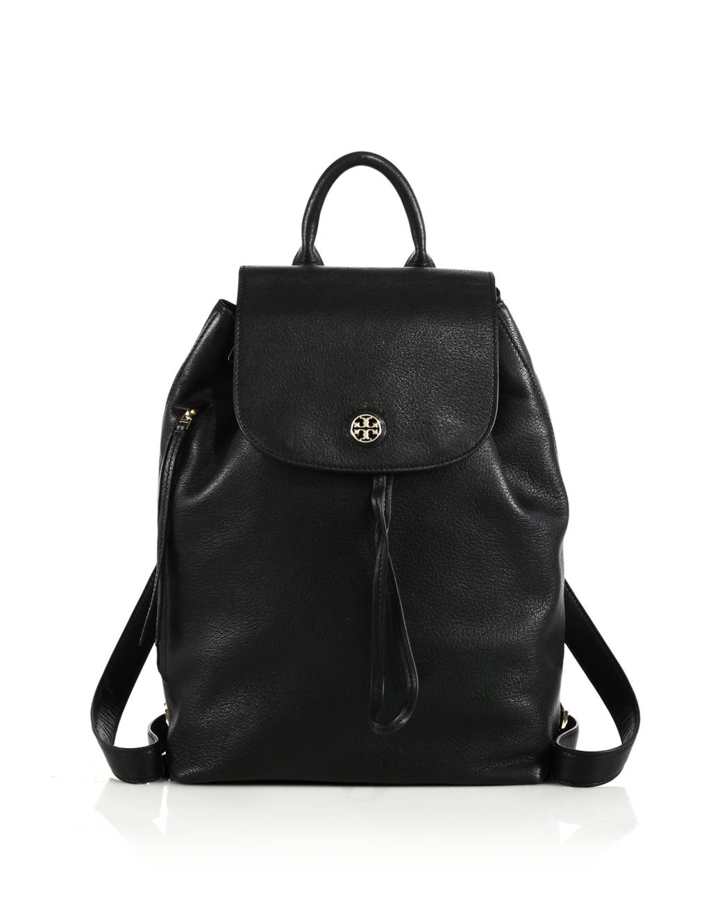 Tory Burch Brodie Leather Backpack in Black | Lyst