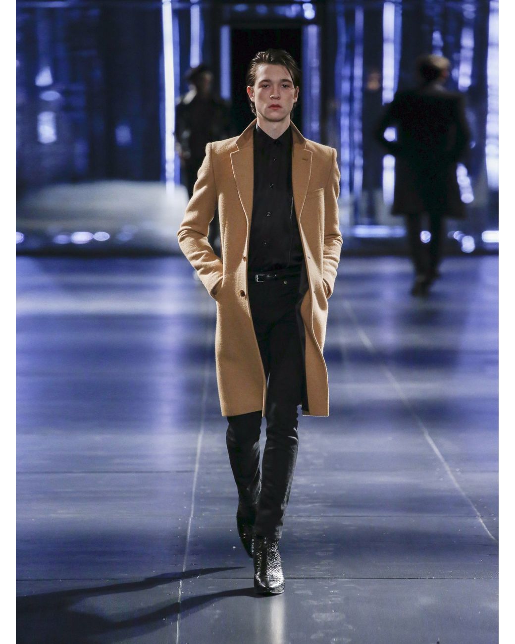 Camel faux wool shop chesterfield overcoat
