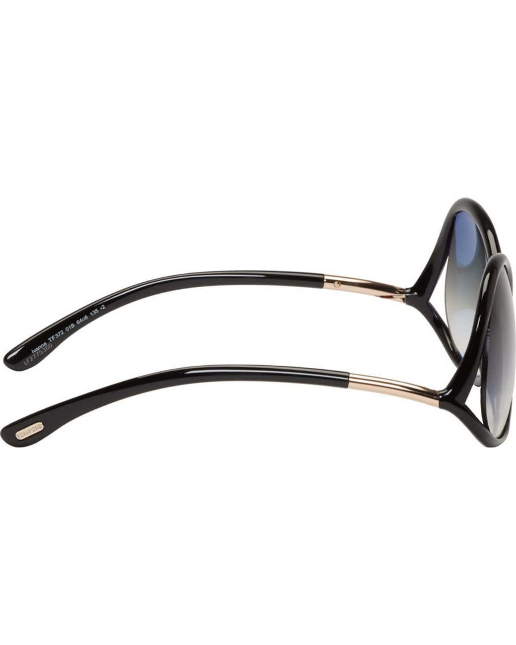 Tom Ford Black Oversized Figure 8 Sunglasses | Lyst