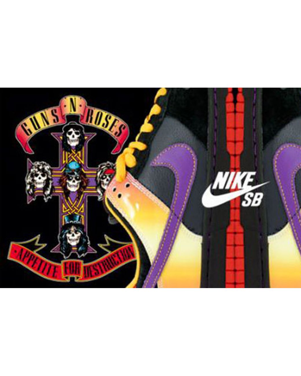 Nike Sb Dunk Low Pro "guns N' Roses" (appetite For Destruction) | Lyst