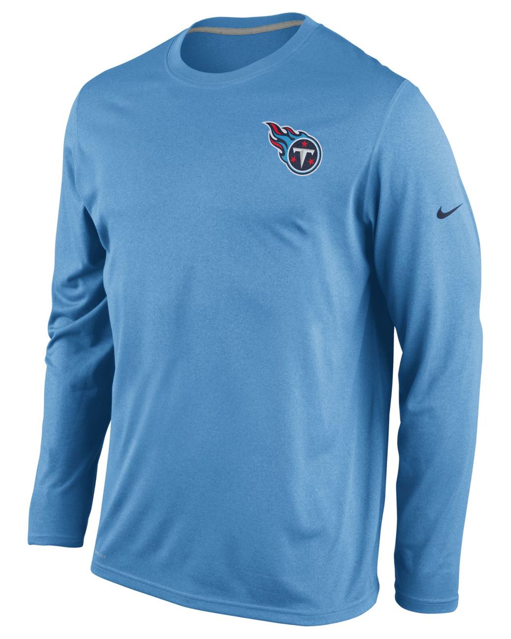 Nike Men'S Long-Sleeve Tennessee Titans Dri-Fit T-Shirt in Blue for Men
