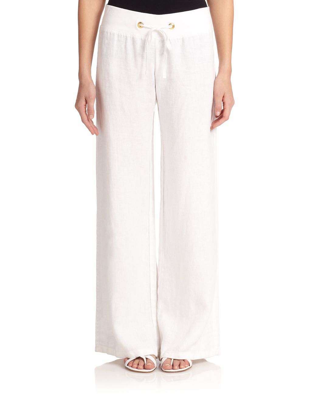 Urban Renewal Made In LA Eco Linen Wide Leg PullOn Beach Pant  Urban  Outfitters