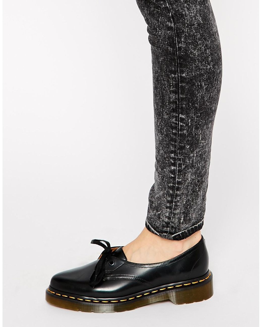 Dr. Martens Core Siano 1-eye Black Flat Shoes | Lyst