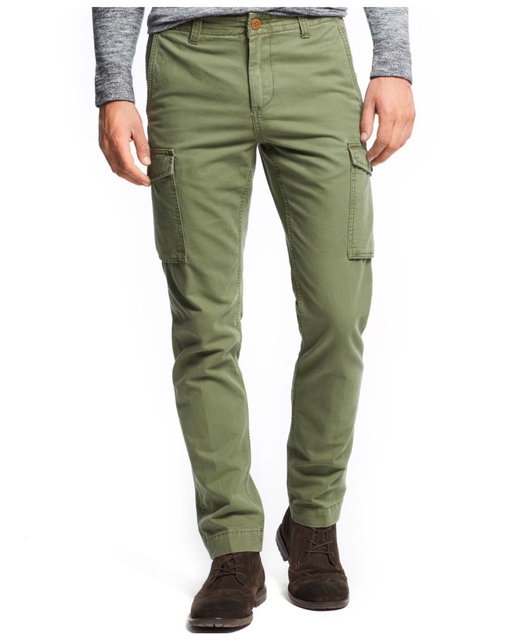 Tommy Hilfiger Cargo Pants in Green for Men | Lyst