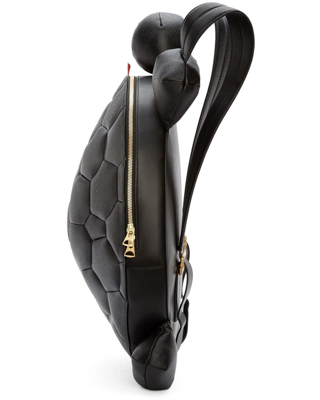 Thom Browne Black Leather Turtle Backpack for Men | Lyst Thom Browne Black Leather Turtle Backpack for Men | Lyst