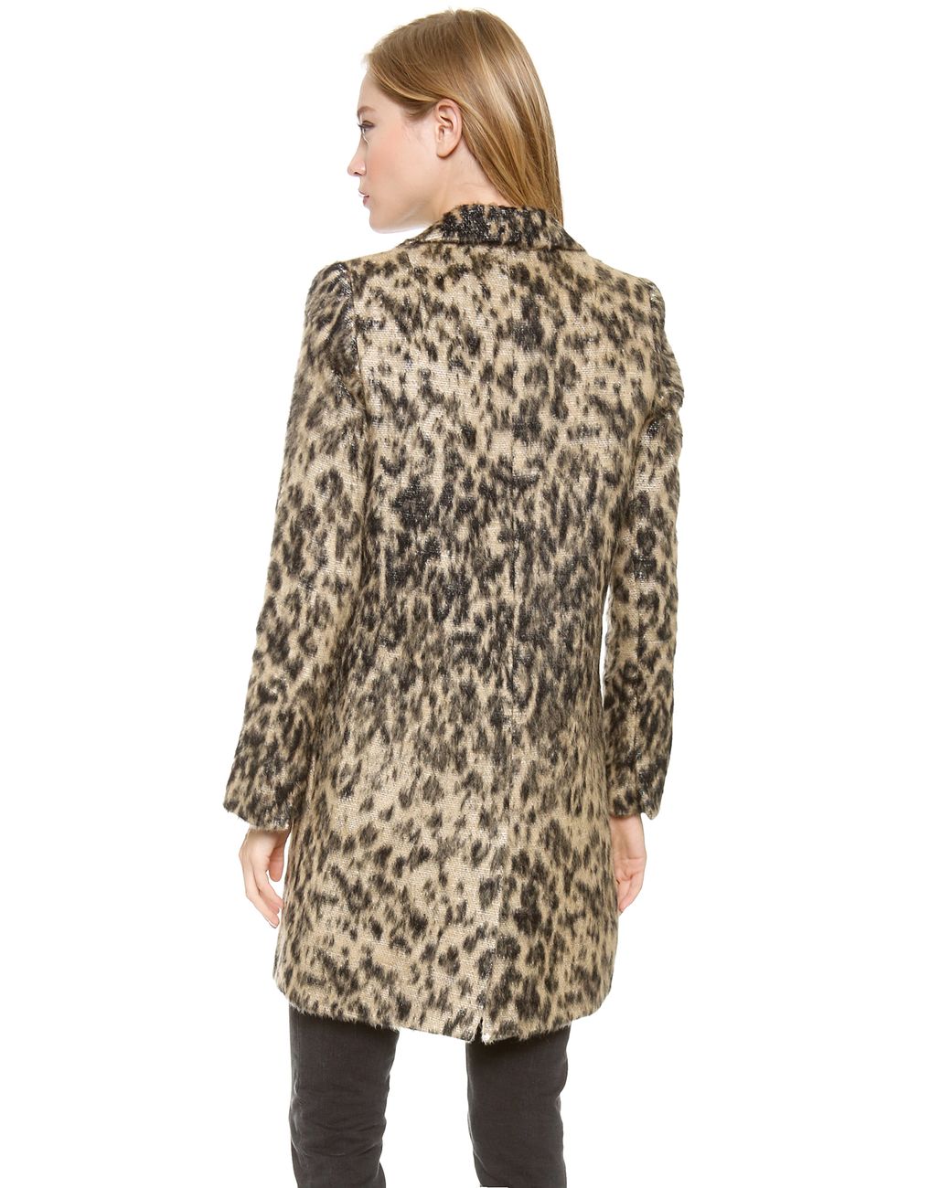 leopard lab coat