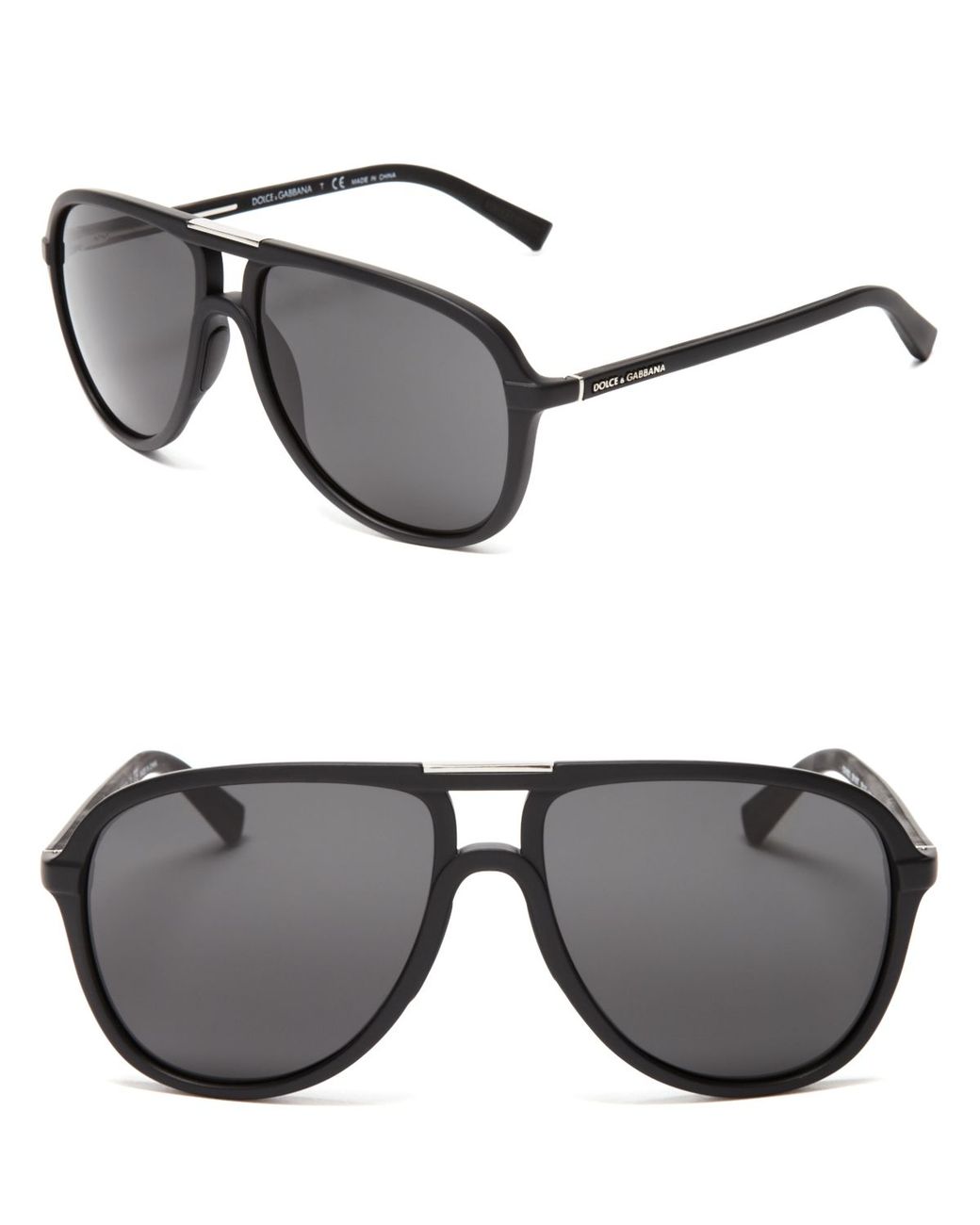 Dolce & Gabbana Sport-Inspired Aviator Sunglasses in Black Men | Lyst