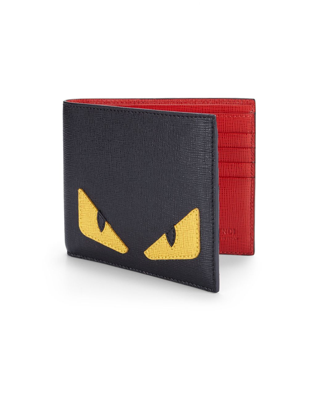 Fendi Simple Monster Wallet in Red for Men | Lyst