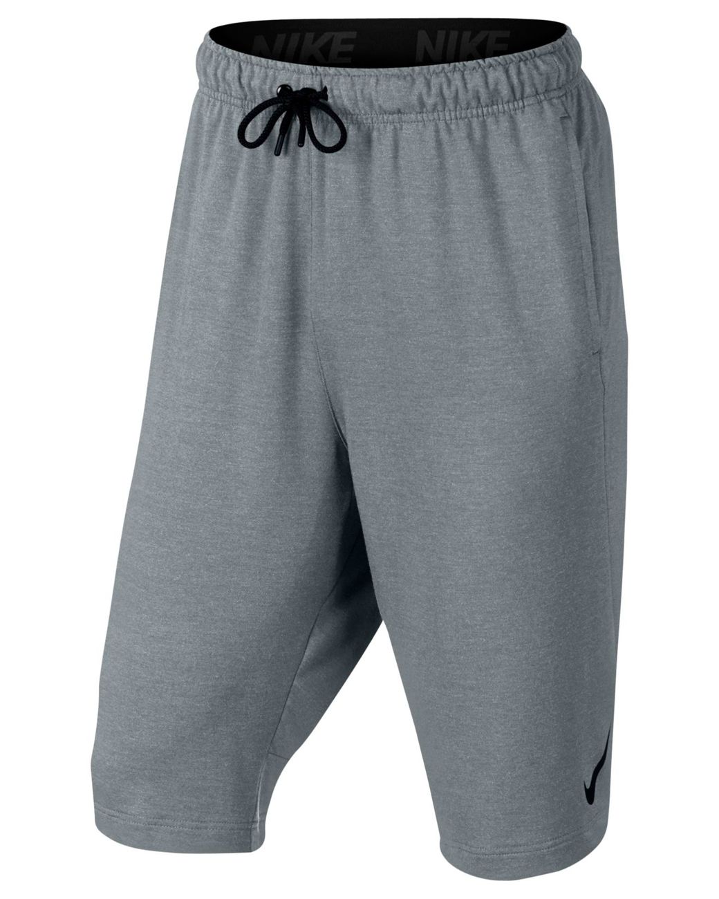 Nike Men's Dri-fit Fleece Long Shorts in Gray for Men | Lyst