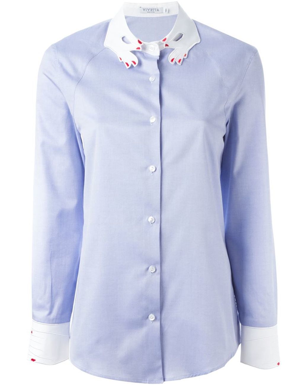 VIVETTA シャツ Vivetta Hands collar shirt in red - Red|21IV2M0G05151114625
