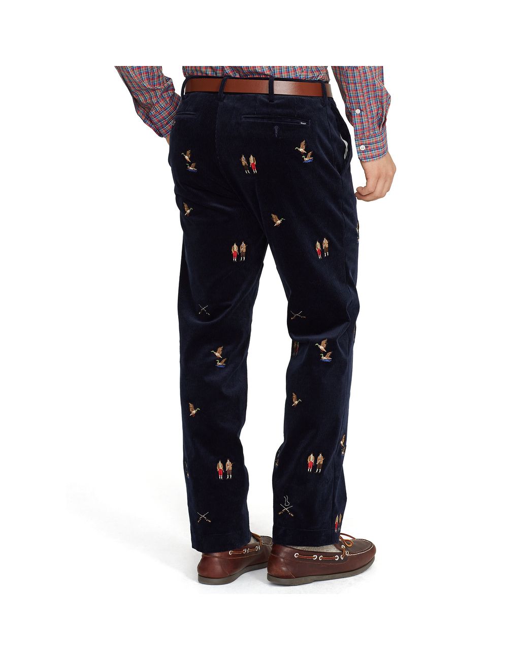 Polo Ralph Lauren Classic-Fit Embroidered Pant in Blue for Men | Lyst