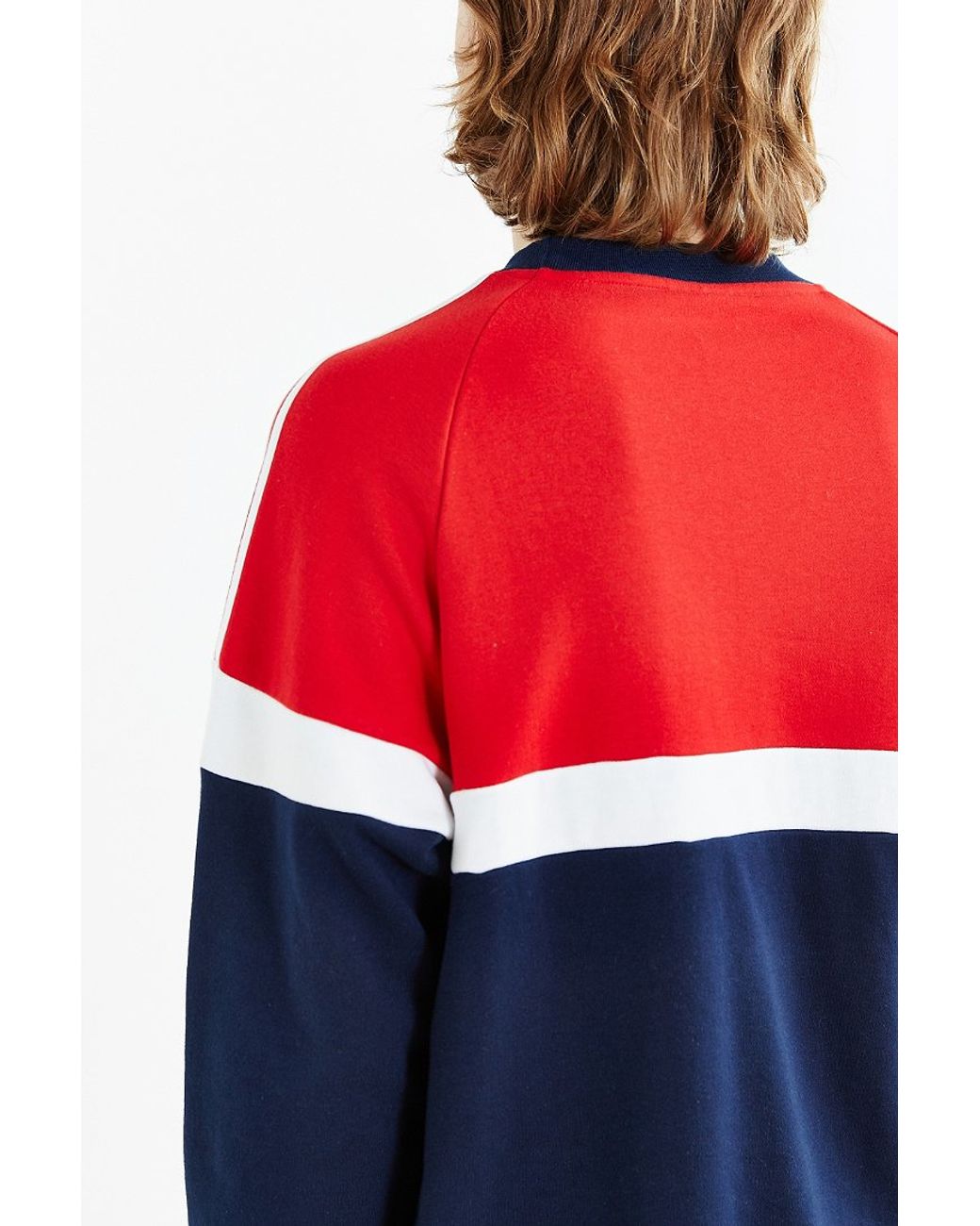 adidas Originals Itasca Crew Neck Sweatshirt in Navy (Blue) for Men | Lyst