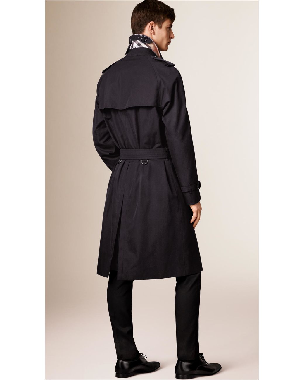 Burberry The Westminster - Long Heritage Trench Coat in Blue for Men | Lyst