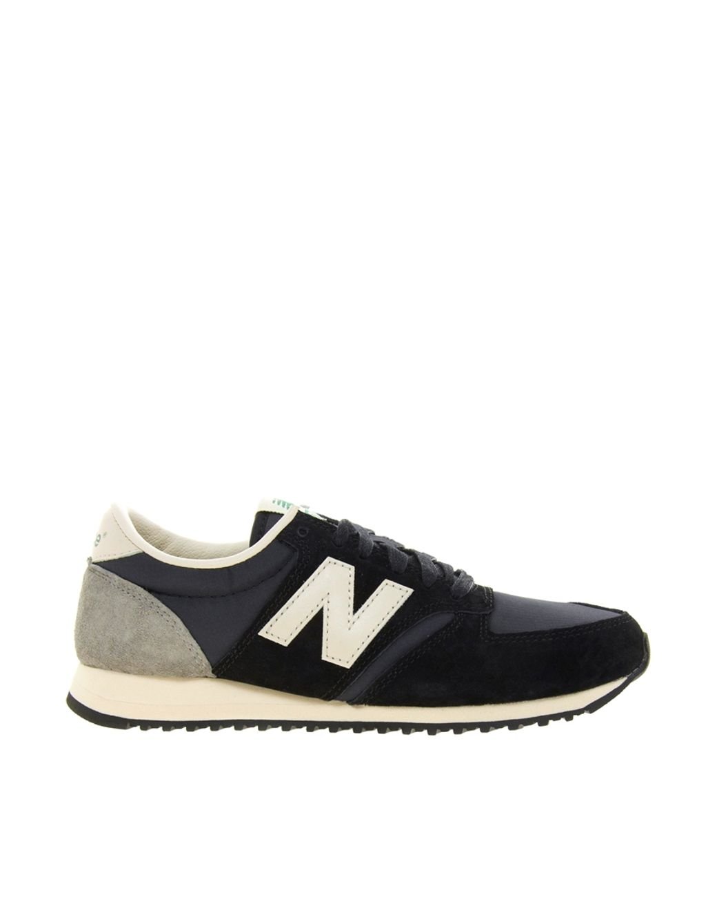 proza Invloedrijk Ontspannend New Balance 420 Black and Grey Suede Trainers | Lyst