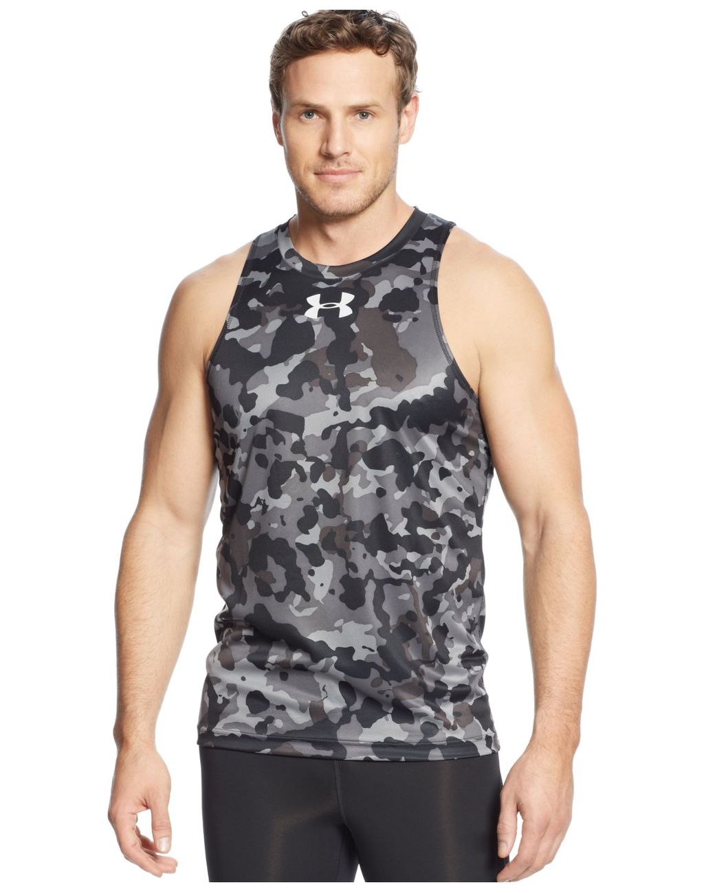 Under Armour Renegade Camo Tank in Black for Men | Lyst