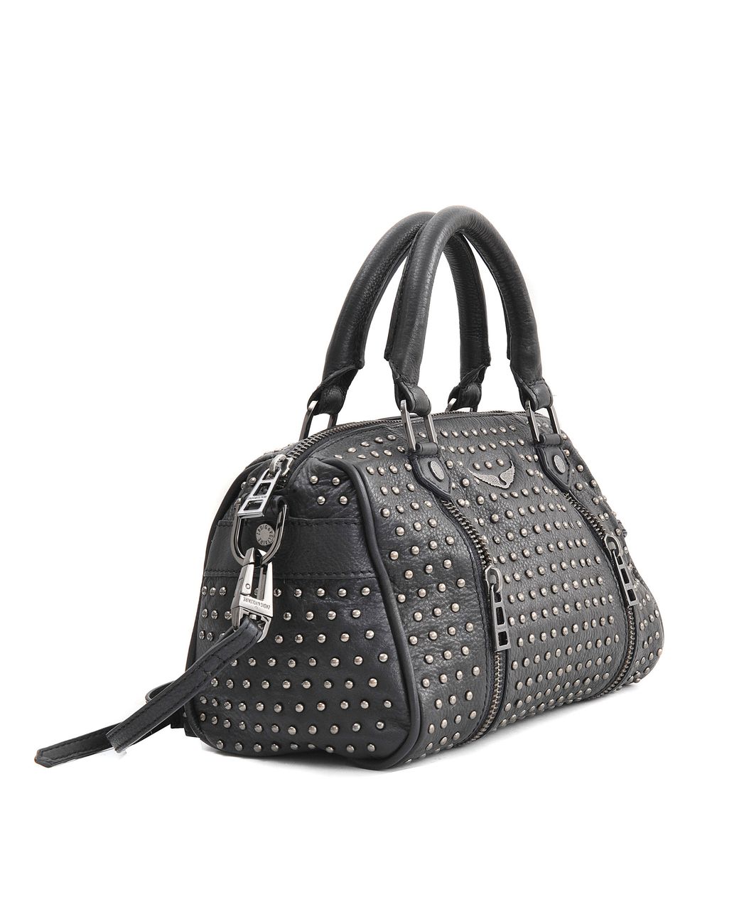 Zadig & Voltaire Xs Sunny Studs Bag in Gray | Lyst
