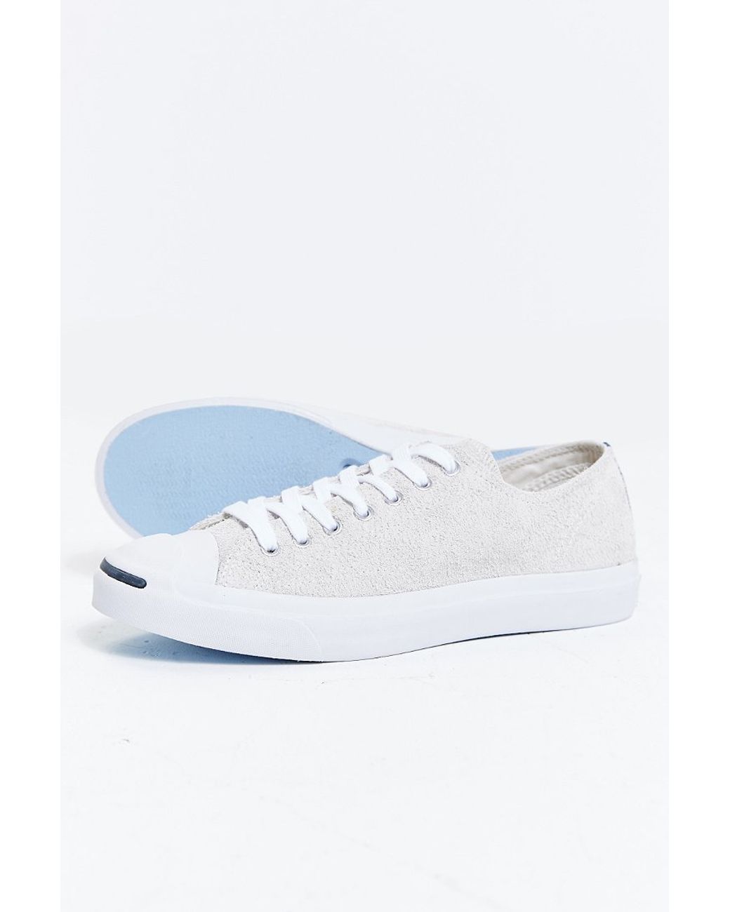 Converse Jack Purcell Suede Sneaker in Cream (Natural) for Men | Lyst