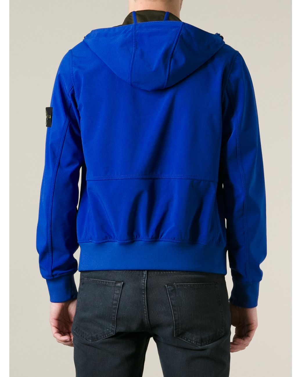 Stone Island Soft Shell Jacket in Blue for Men | Lyst