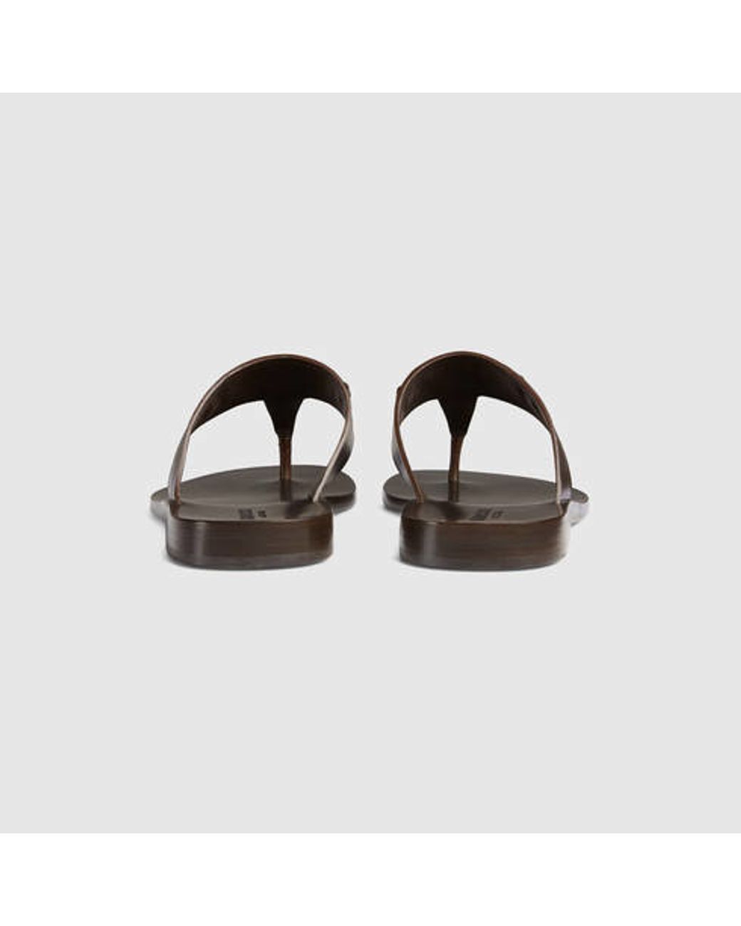 Gucci Leather Horsebit Thong Sandal in Brown for Men | Lyst display picture 2