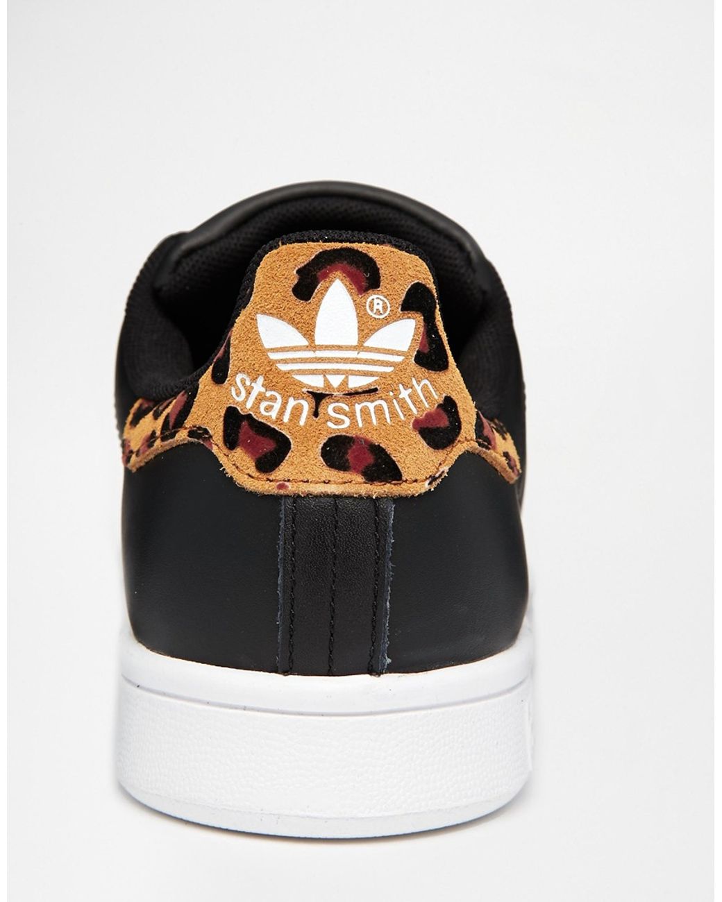 Misericordioso Megalópolis envío adidas Originals Stan Smith Black Animal Print Sneakers | Lyst