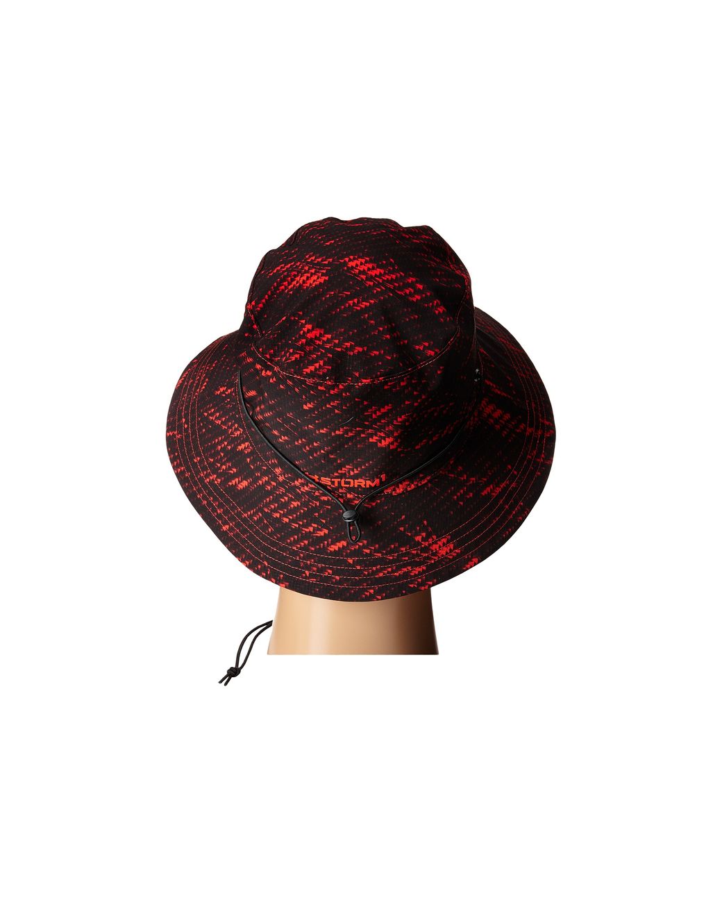 AquaHawgs Bucket Hats, Black/Red